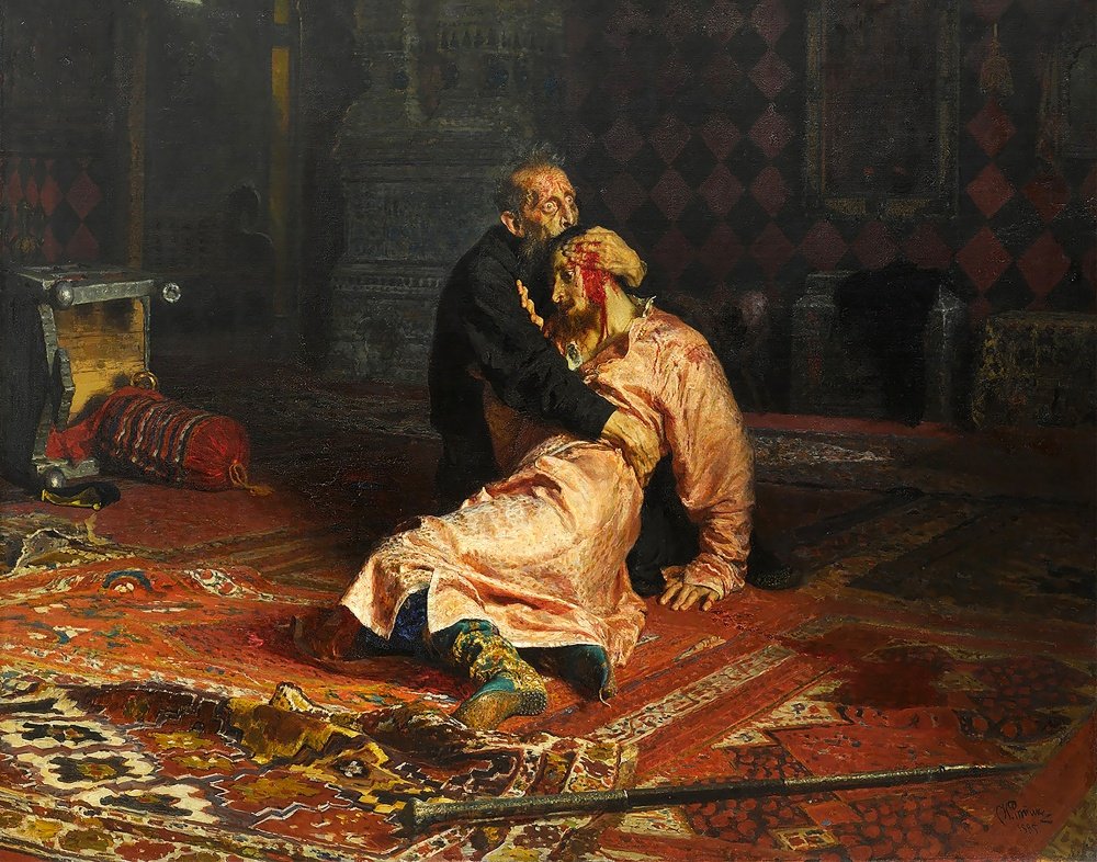 Ivan le terrible tue son fils - Galerie Tretyakov © Ilya Répine 