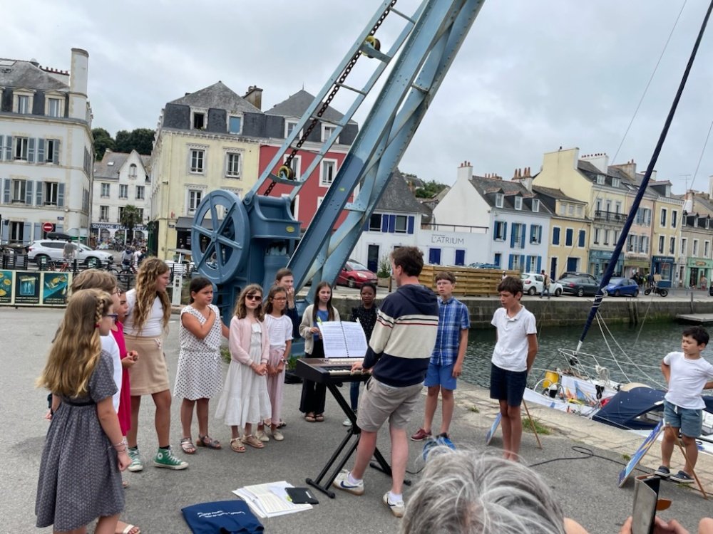 Restitution du stage des enfants à Palais , lyrique-en-mer © DR