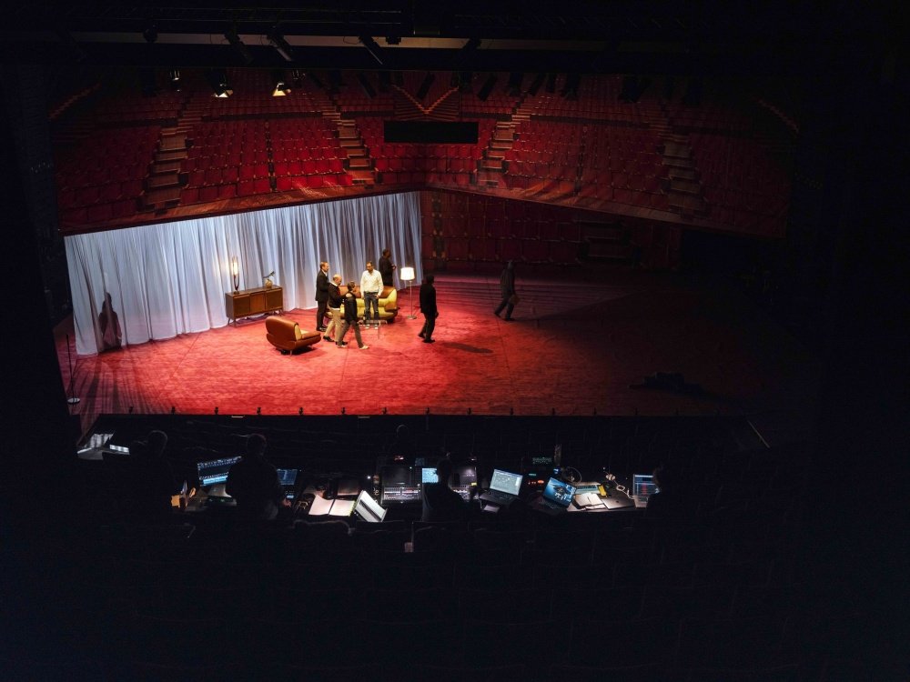 Répétition de Julius Caesar de William Shakespeare, mise en scène d'Arthur Nauzyciel © Philippe Chancel - Théâtre national de Bretagne Rennes